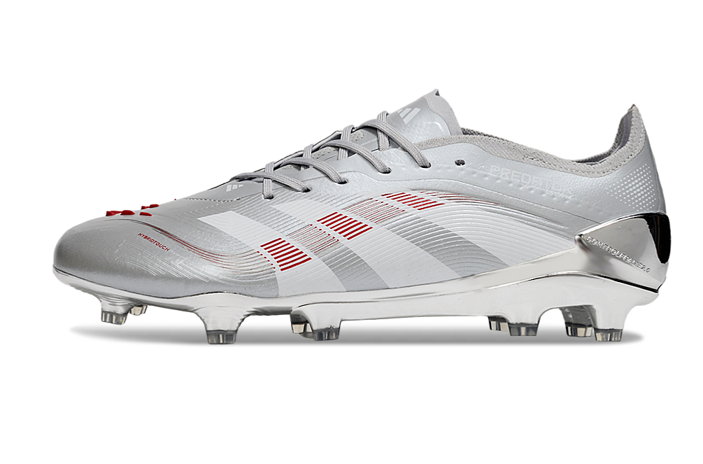 Adidas Predator Elite FG JUDE BELLINGHAM Chrome Dream - Silver Metallic/Legacy Burgundy/Maroon Limited Edition