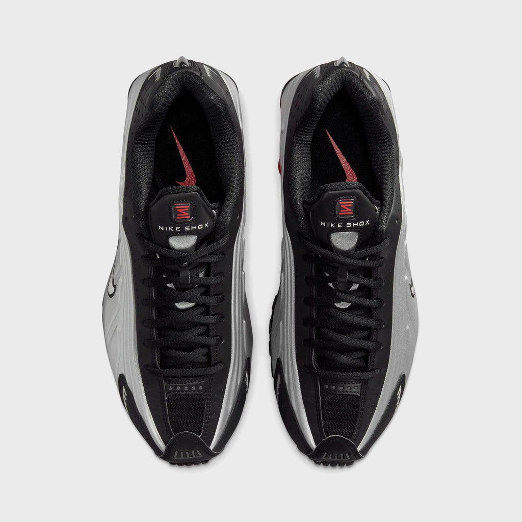 Nike Shox R4 - Black / Metallic Silver / Light Crimson