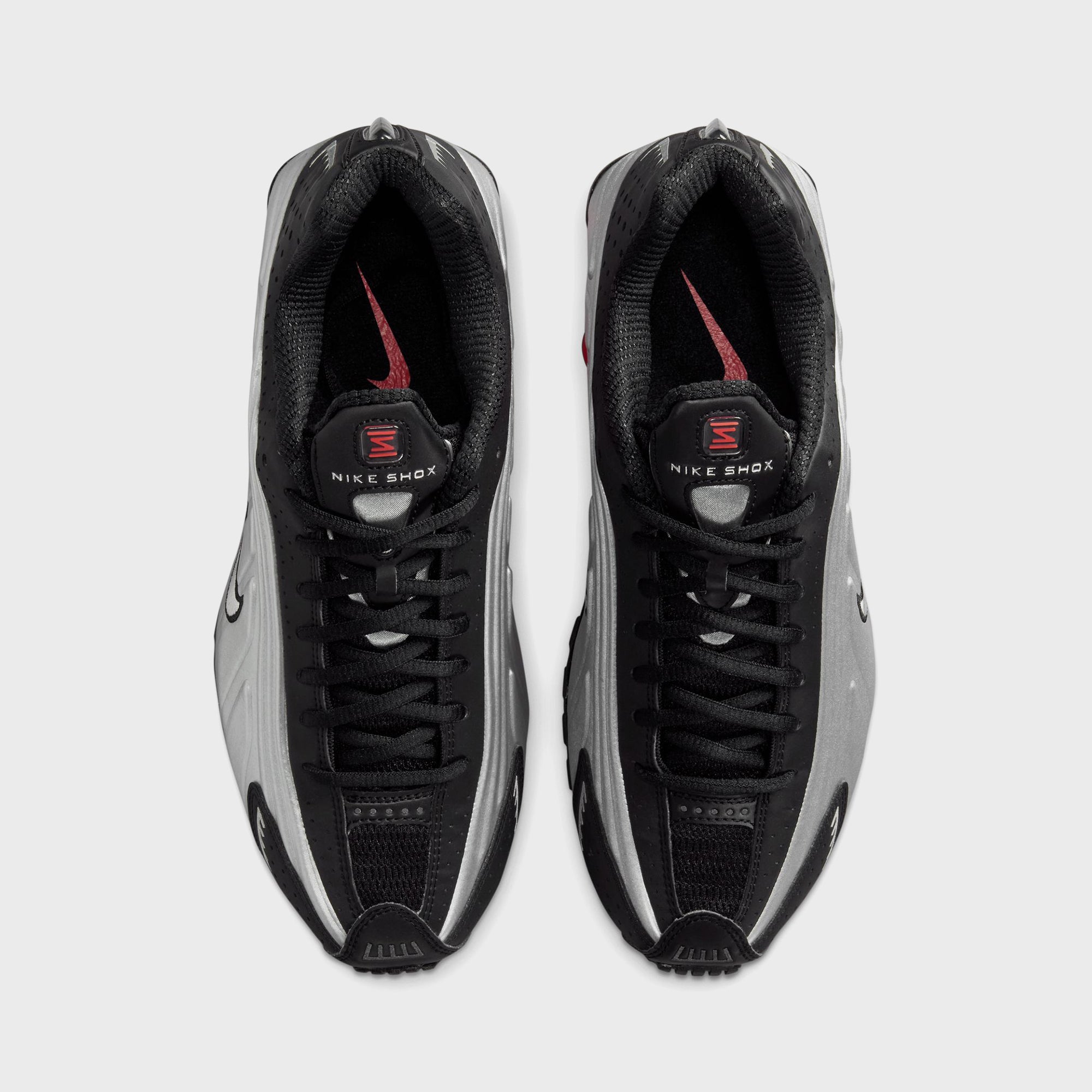 Nike Shox R4 - Black / Metallic Silver / Light Crimson
