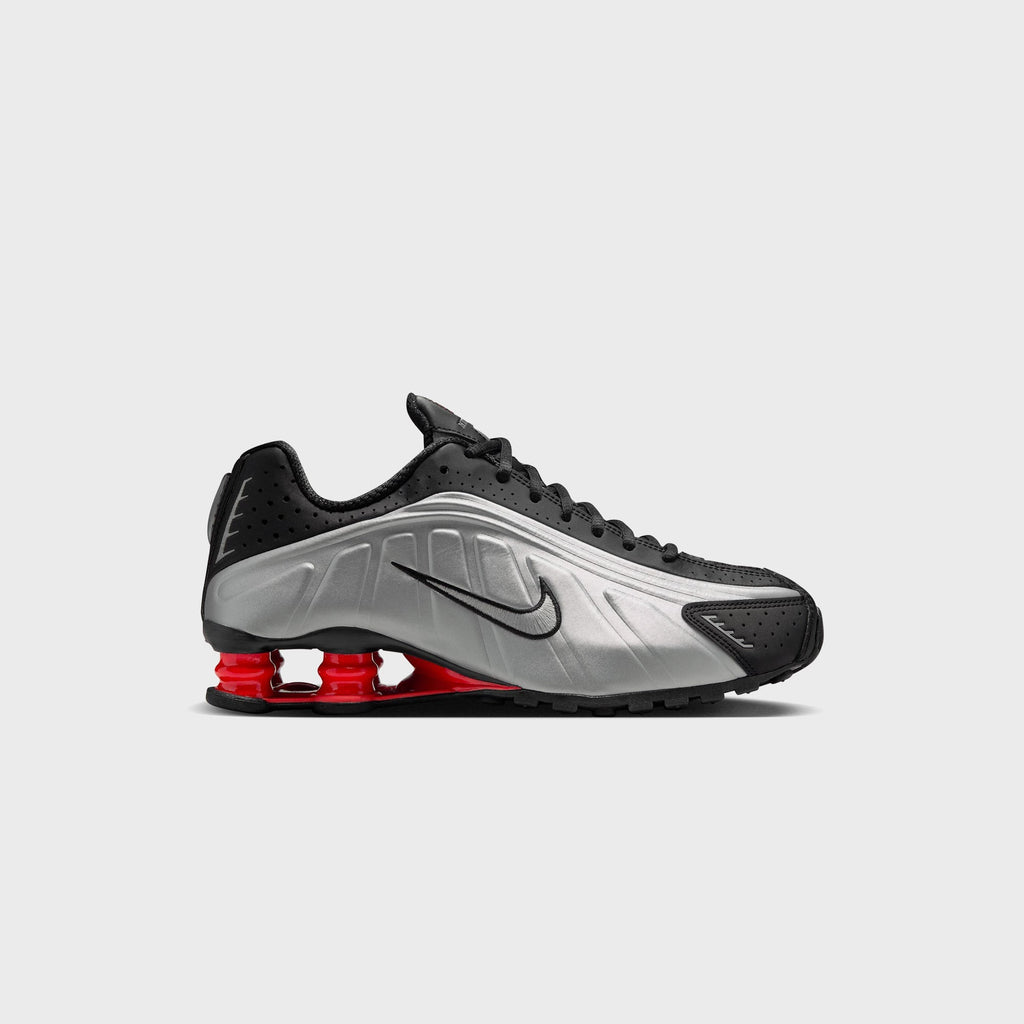 Nike Shox R4 - Black / Metallic Silver / Light Crimson