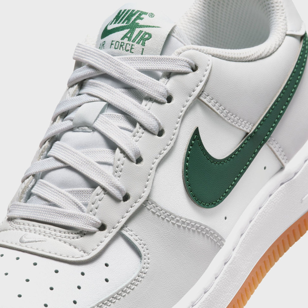 Nike GS Air Force 1 - Photon Dust / White / Fir / Gum Medium Brown