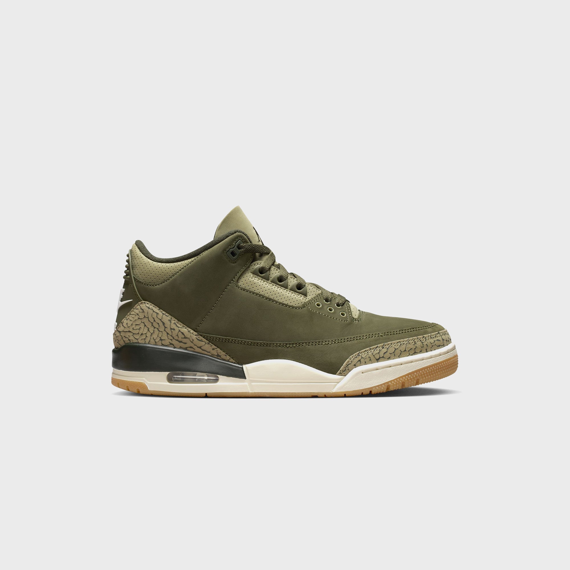Jordan Air Jordan 3 Retro - Medium Olive / Sequoia / Neutral Olive / Sail / Total Crimson