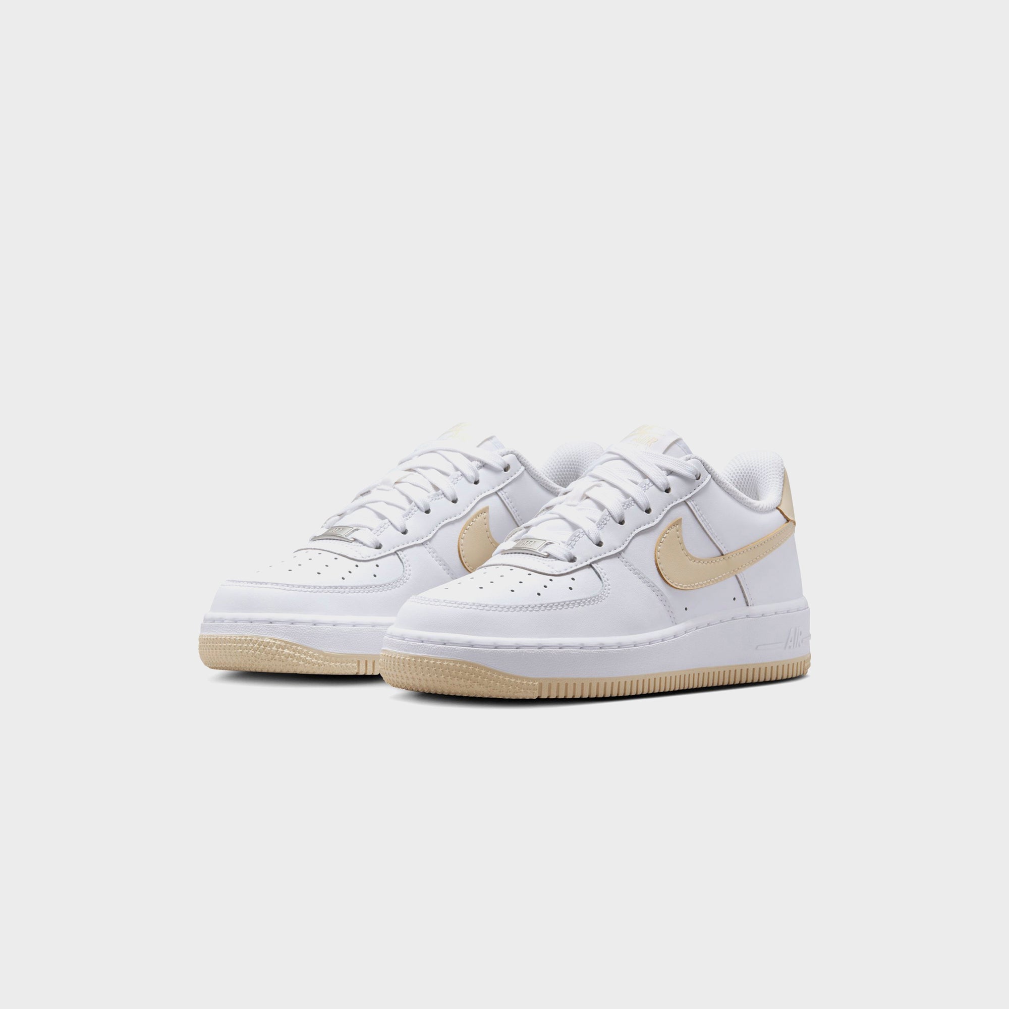 Nike GS Air Force 1 Bg - White / Light Khaki
