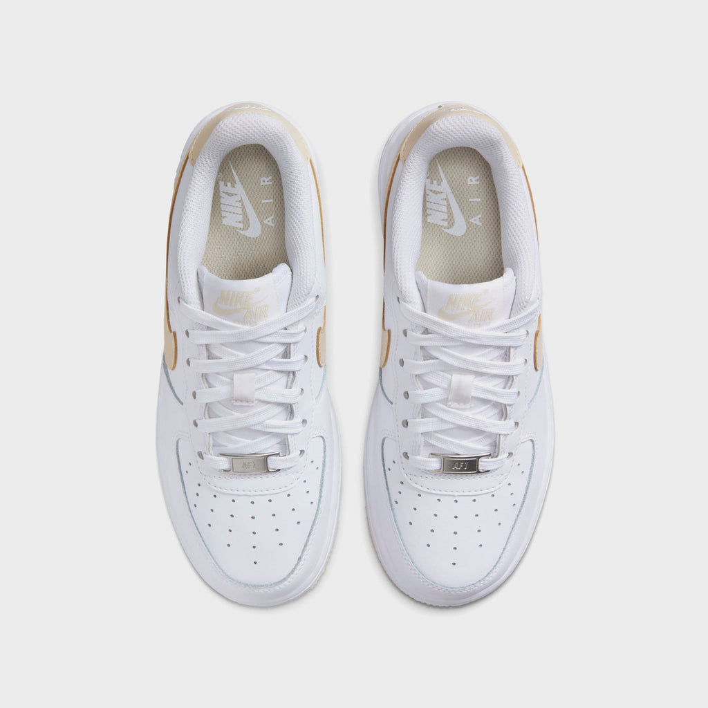 Nike GS Air Force 1 Bg - White / Light Khaki