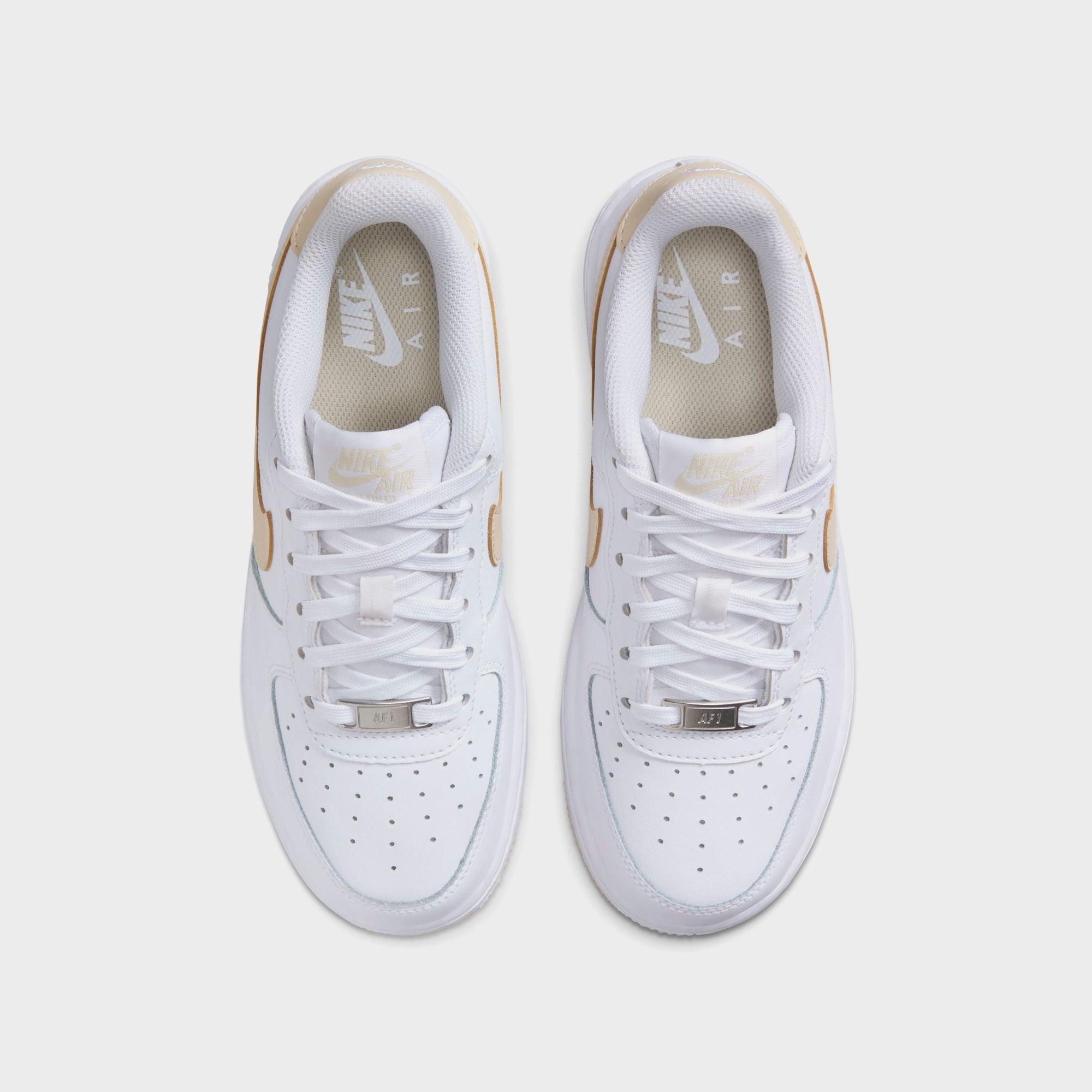 Nike GS Air Force 1 Bg - White / Light Khaki