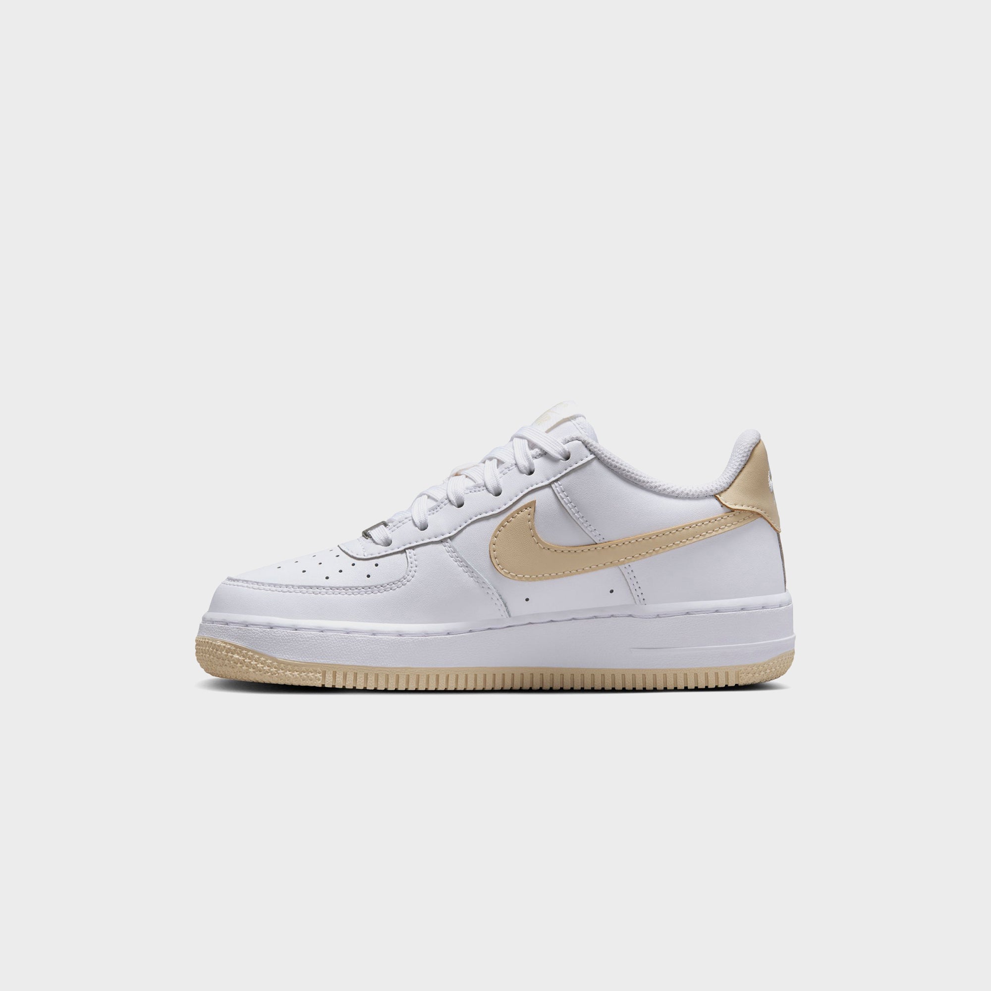 Nike GS Air Force 1 Bg - White / Light Khaki