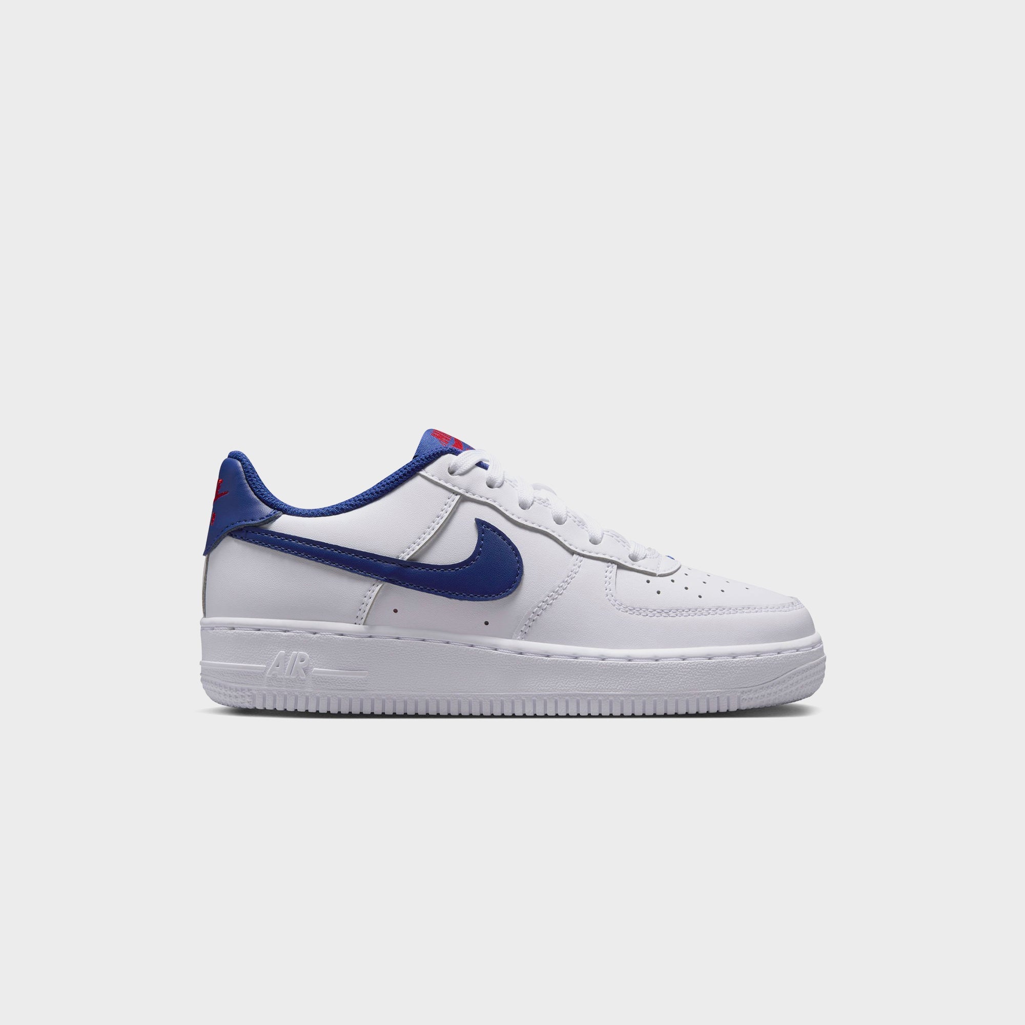 Nike GS Air Force 1 - White / University Red / Deep Royal Blue