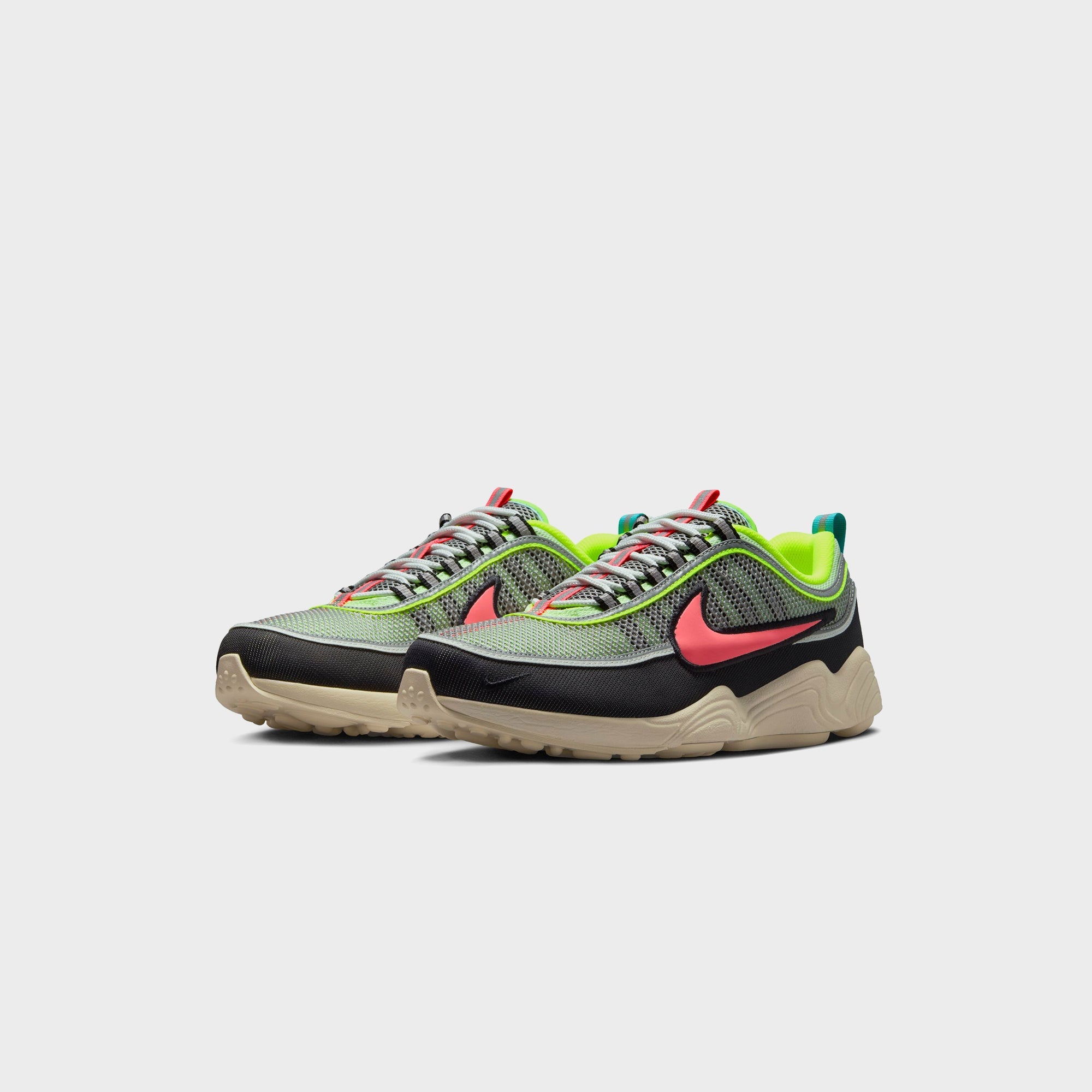 Nike Air Zoom Spiridon - Barely Volt / Hot Punch / Metallic Silver / Summit White / Black
