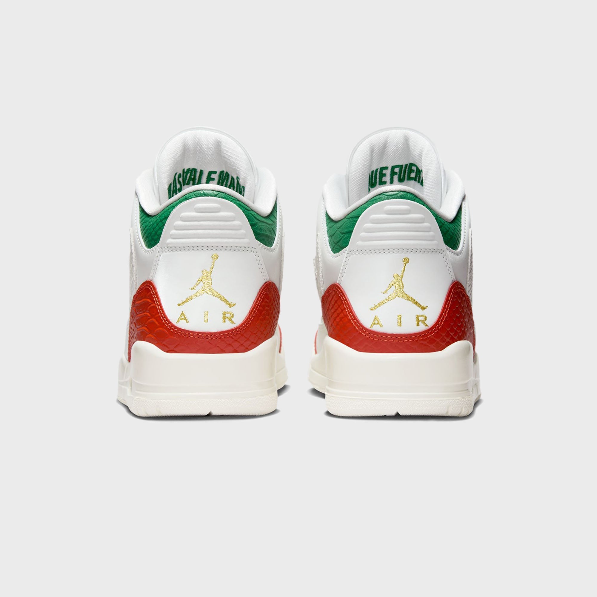 Nike Air Jordan 3 Retro - Summit White / Metallic Gold / Pine Green