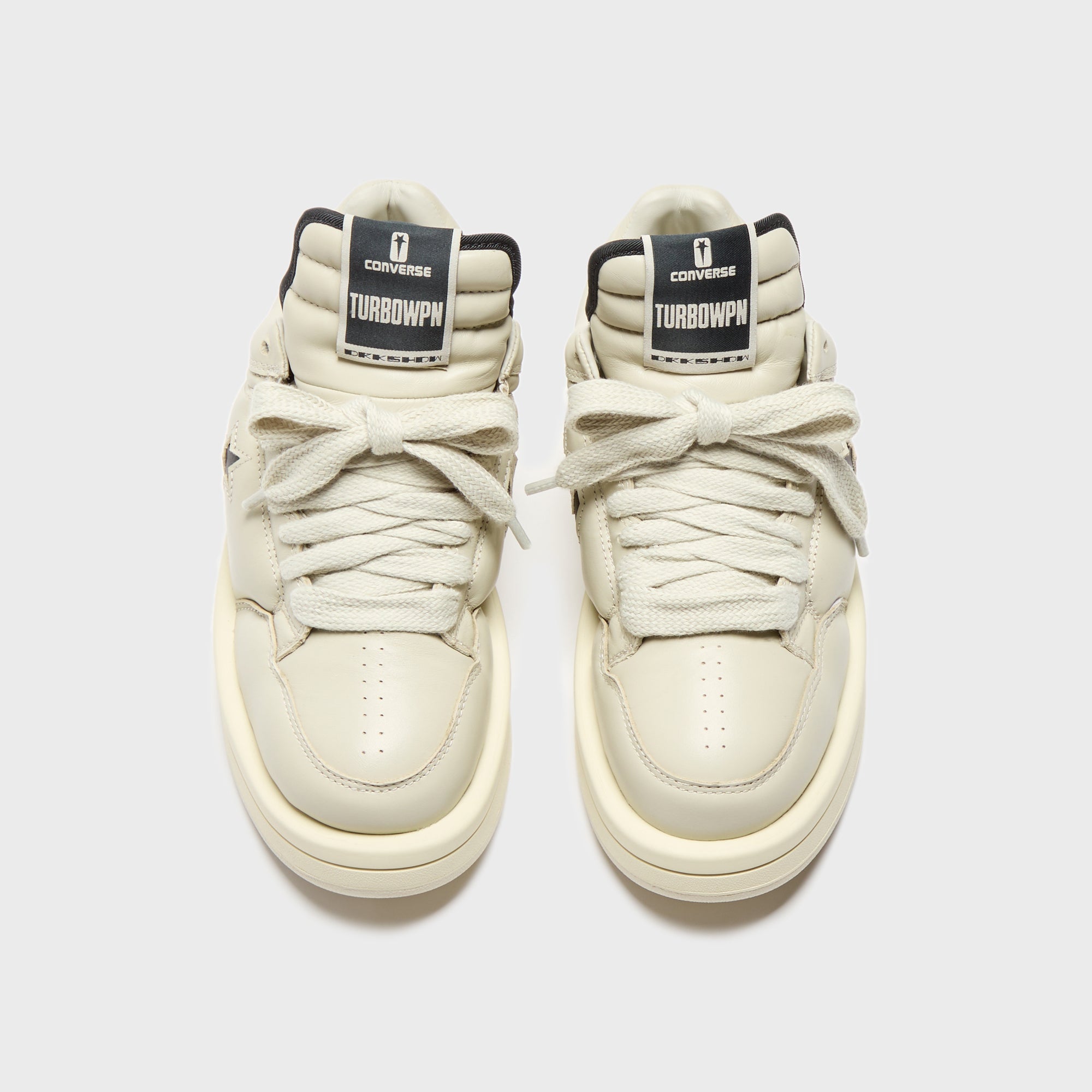 Rick Owens x Converse DRKSHDW Turbowpn Ox - Pelican / Black / Cloud Cream