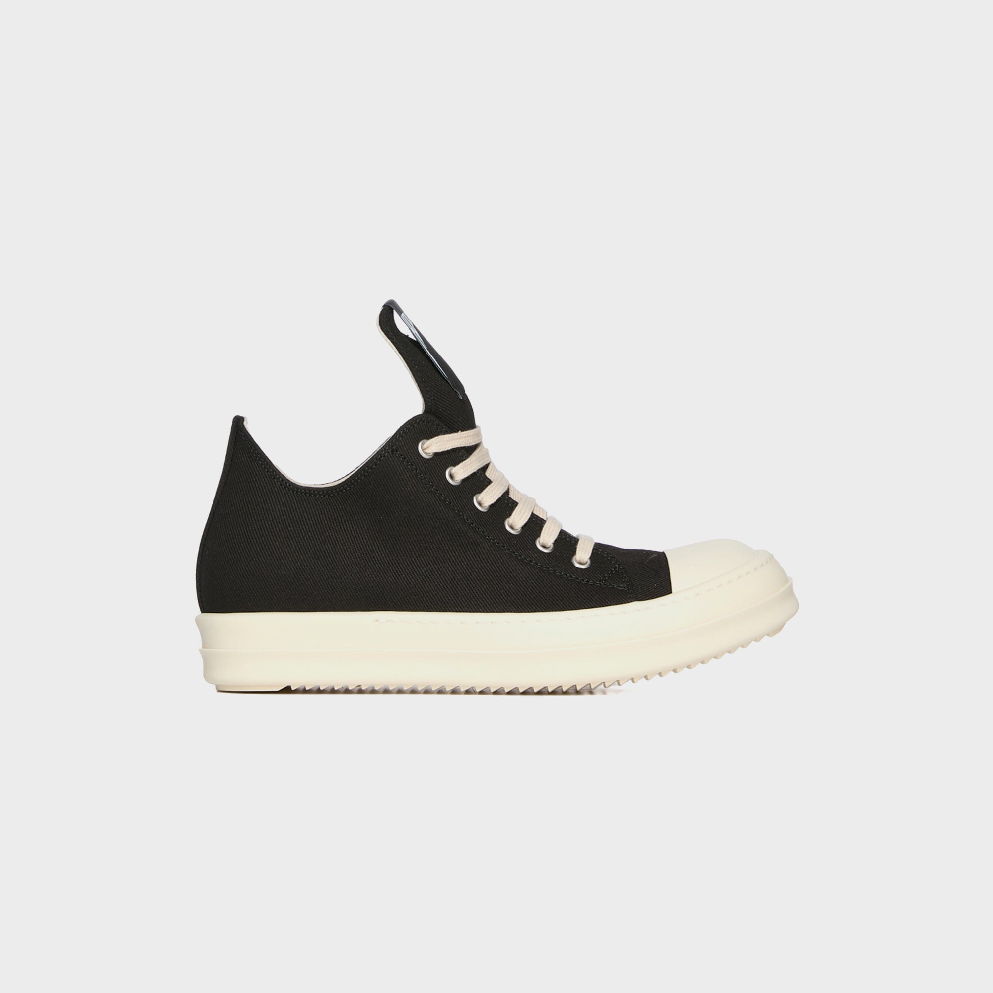 Rick Owens Low Sneaks Scarpe - Denim Black / Milk