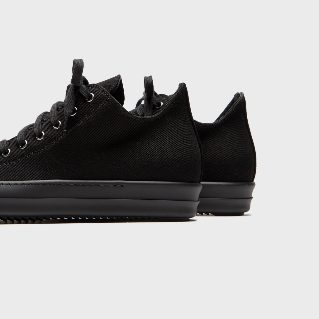 Rick Owens Concordians Low Sneaks - Denim Black / Black