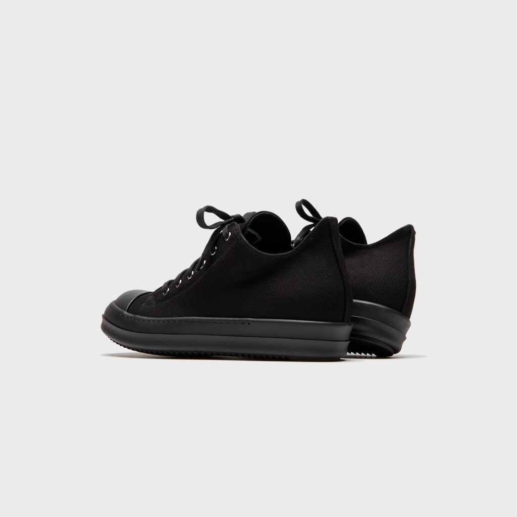 Rick Owens Concordians Low Sneaks - Denim Black / Black