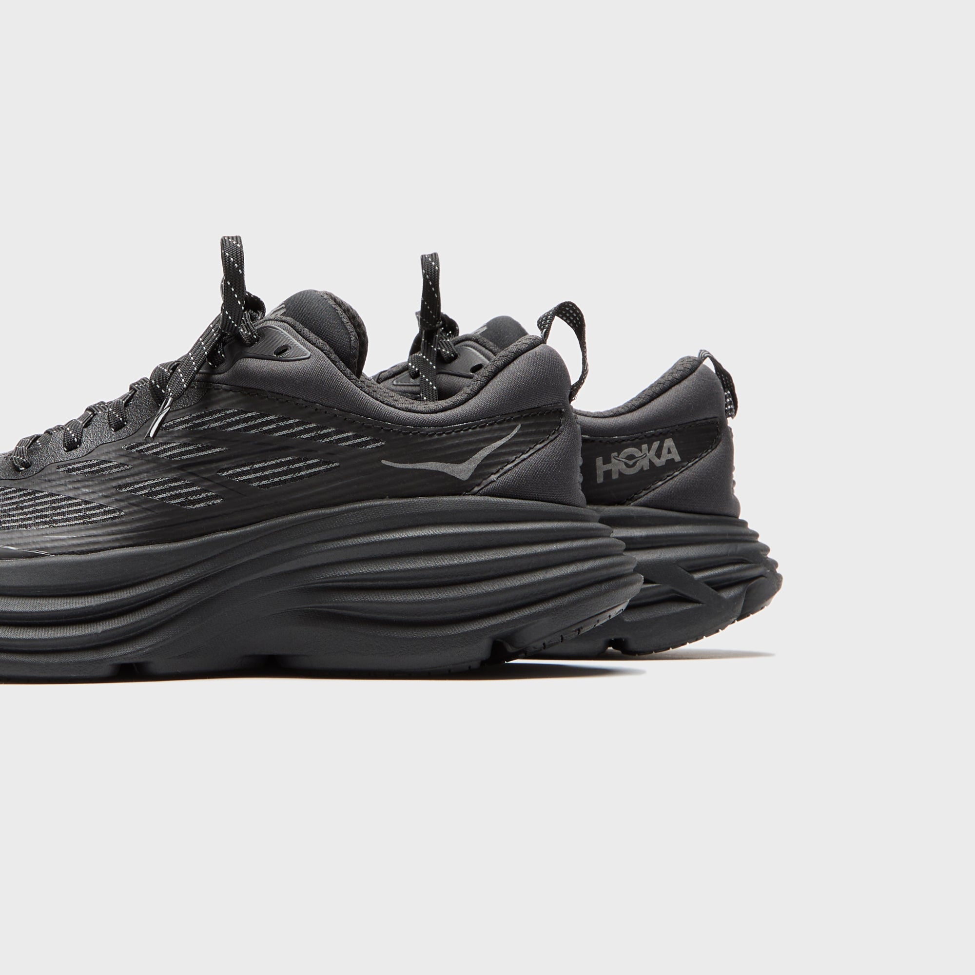 HOKA One One Bondi 8 TS Caged - Black / Black