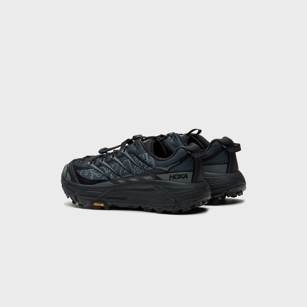 HOKA U Mafate Three2 Wordmark - Black / Outer Orbit