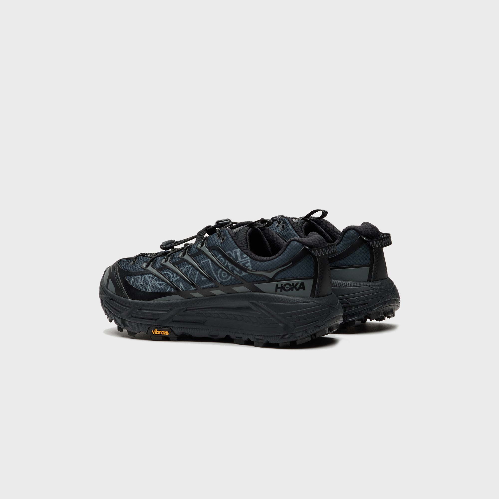 HOKA U Mafate Three2 Wordmark - Black / Outer Orbit