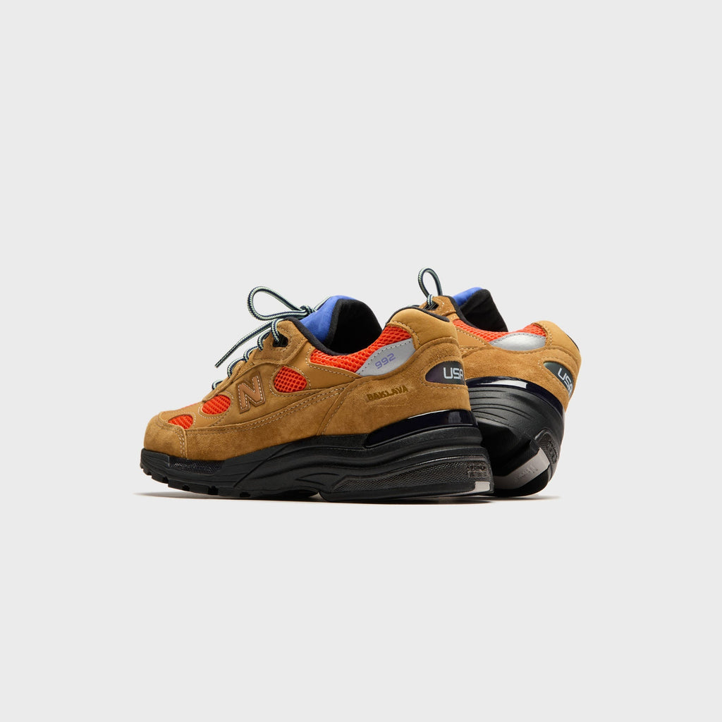New Balance x Action Bronson Made in USA 992 - Tan / Blue / Orange