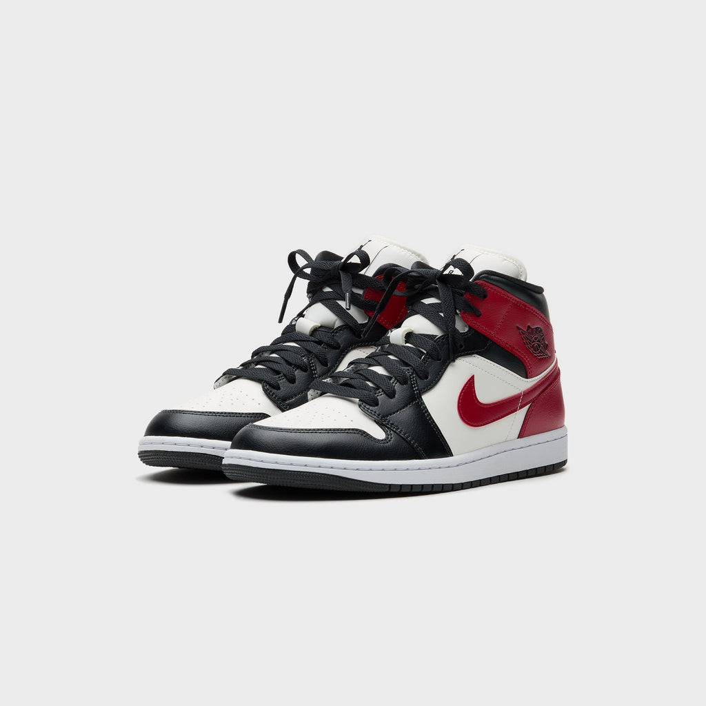 Jordan Air Jordan 1 Mid - Sail / Gym Red / Off Noir / White