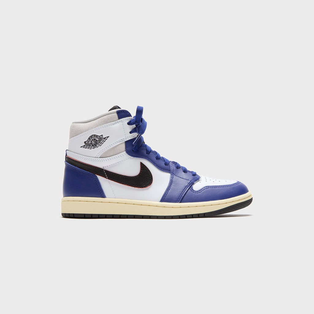Jordan Air Jordan 1 Retro High OG -  White / Black / Neutral Grey / Deep Royal Blue / Muslin