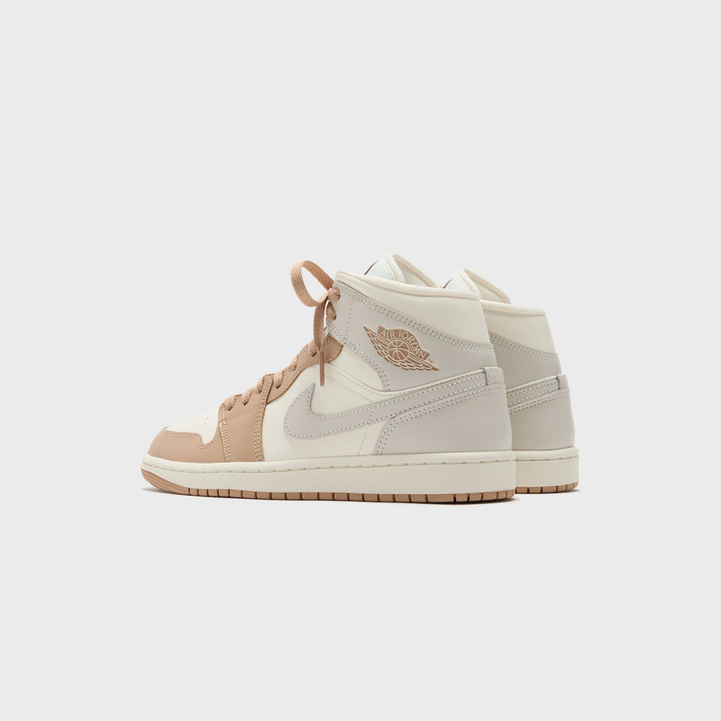 Jordan Air Jordan 1 Mid - Pale Ivory / Light Orewood Brown / Hemp / Sail