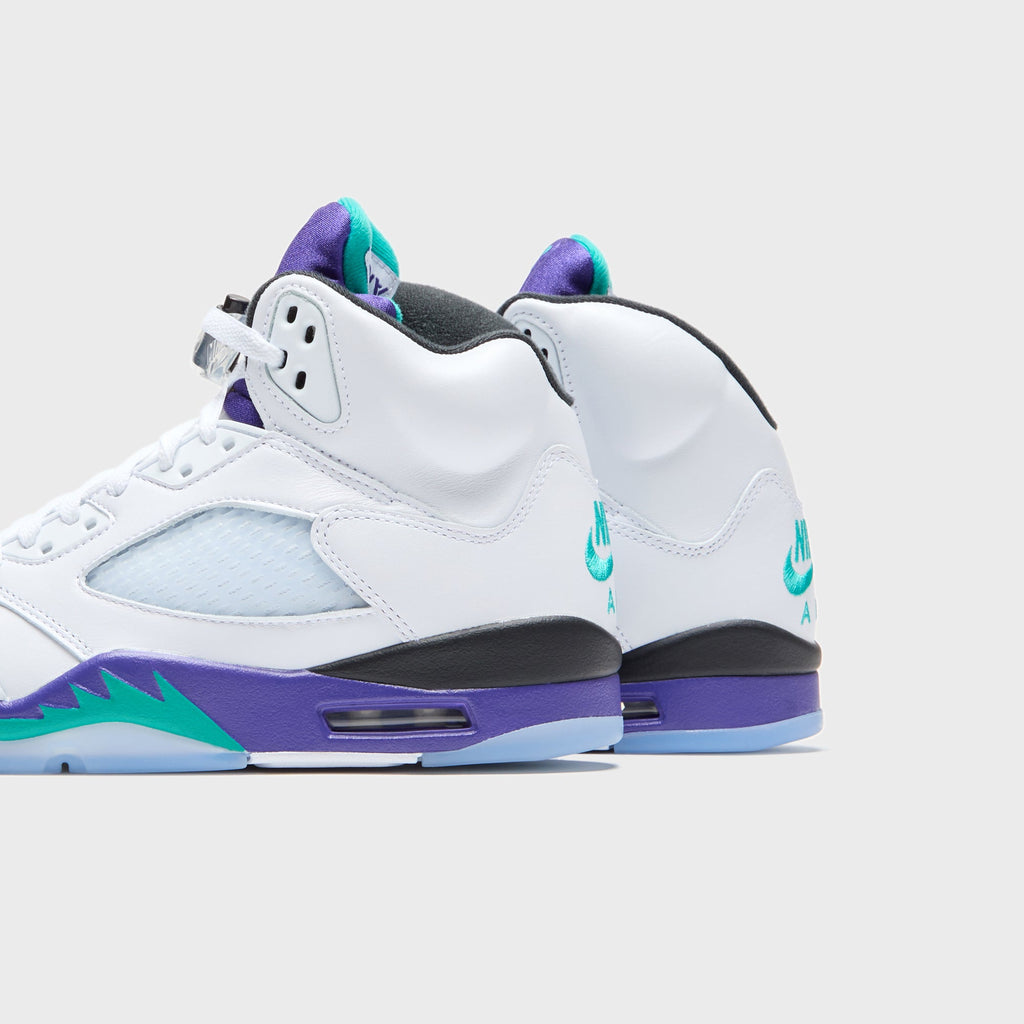 Jordan Air Jordan 5 - Black / New Emerald / Grape Ice