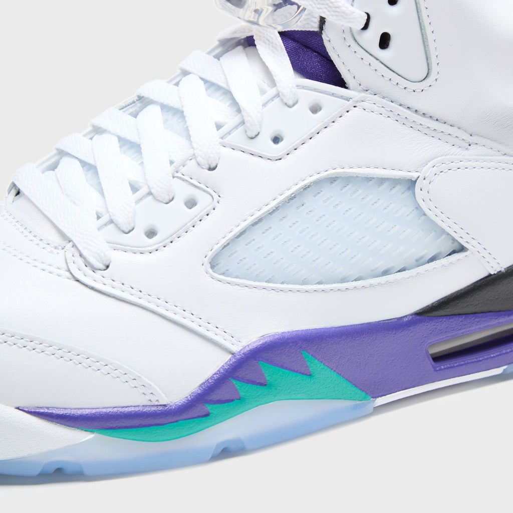 Jordan Air Jordan 5 - Black / New Emerald / Grape Ice