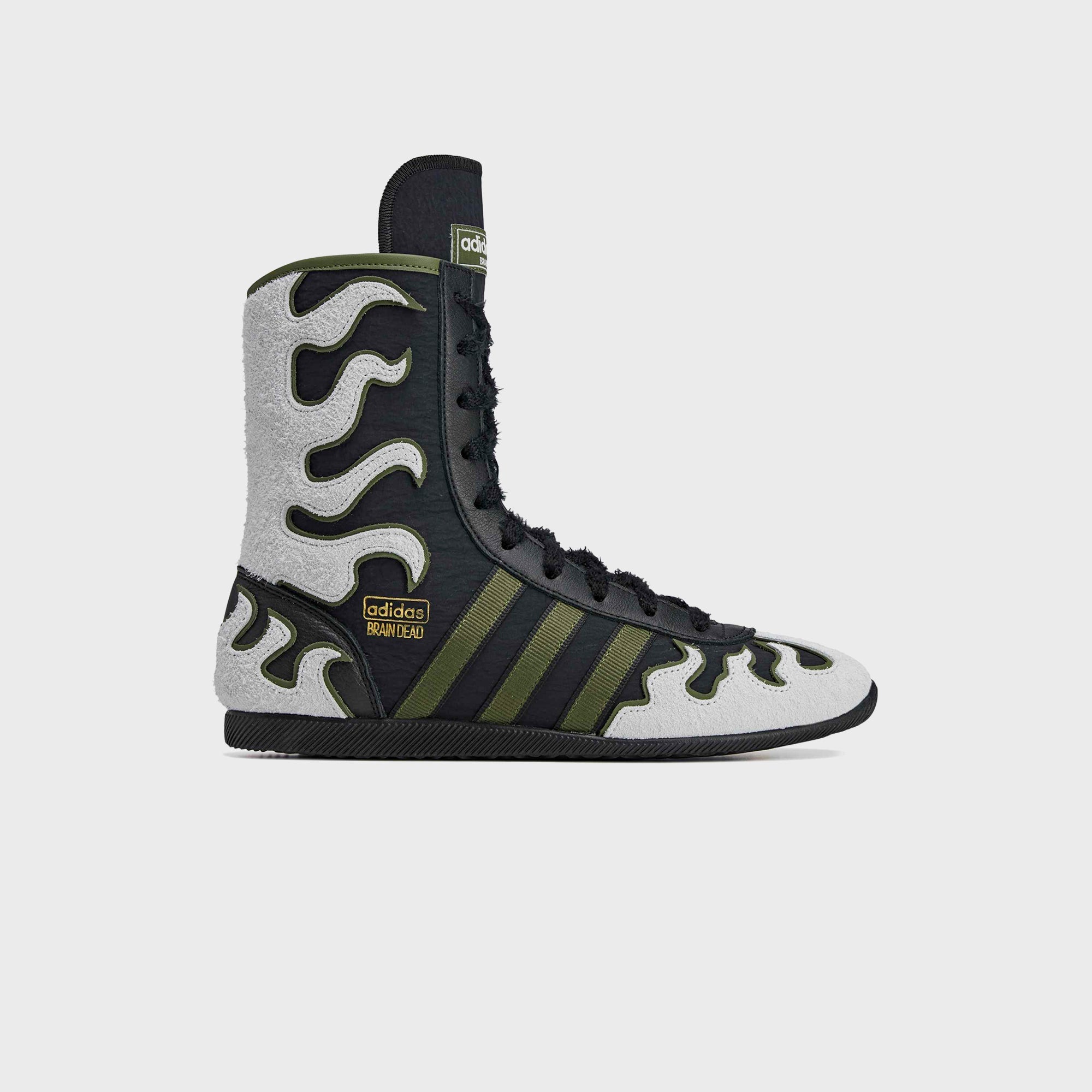 adidas x Brain Dead Japan Hi - Black / Crystal White / Gold Metallic