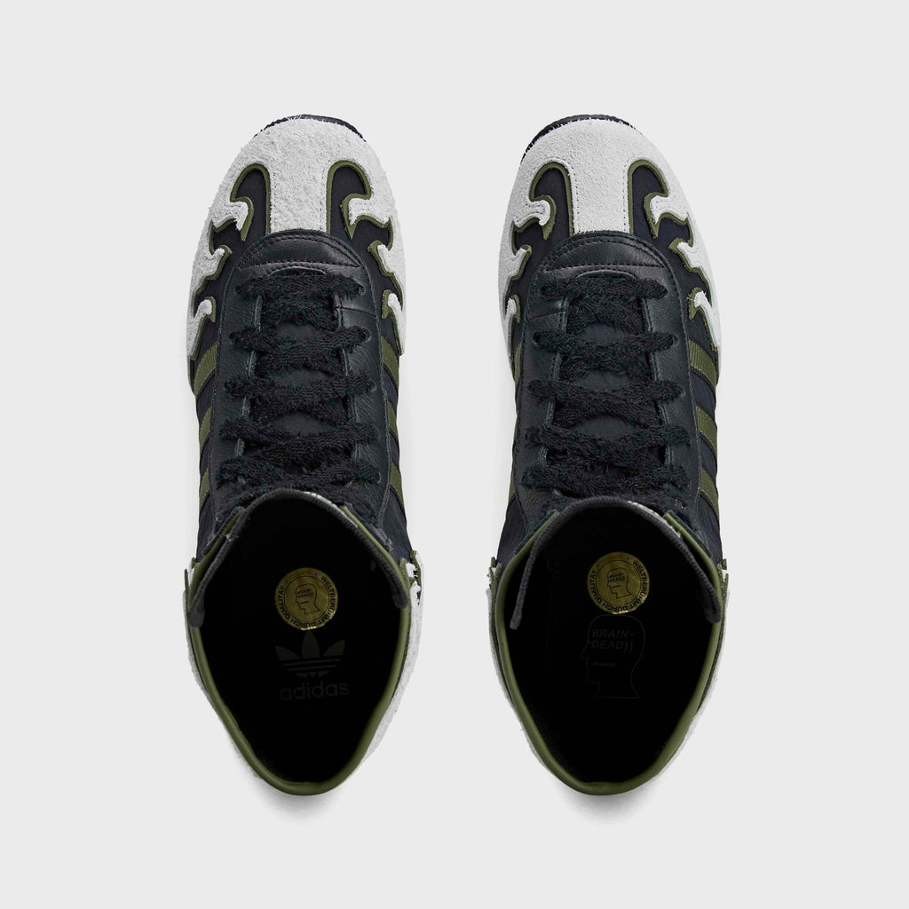 adidas x Brain Dead Japan Hi - Black / Crystal White / Gold Metallic