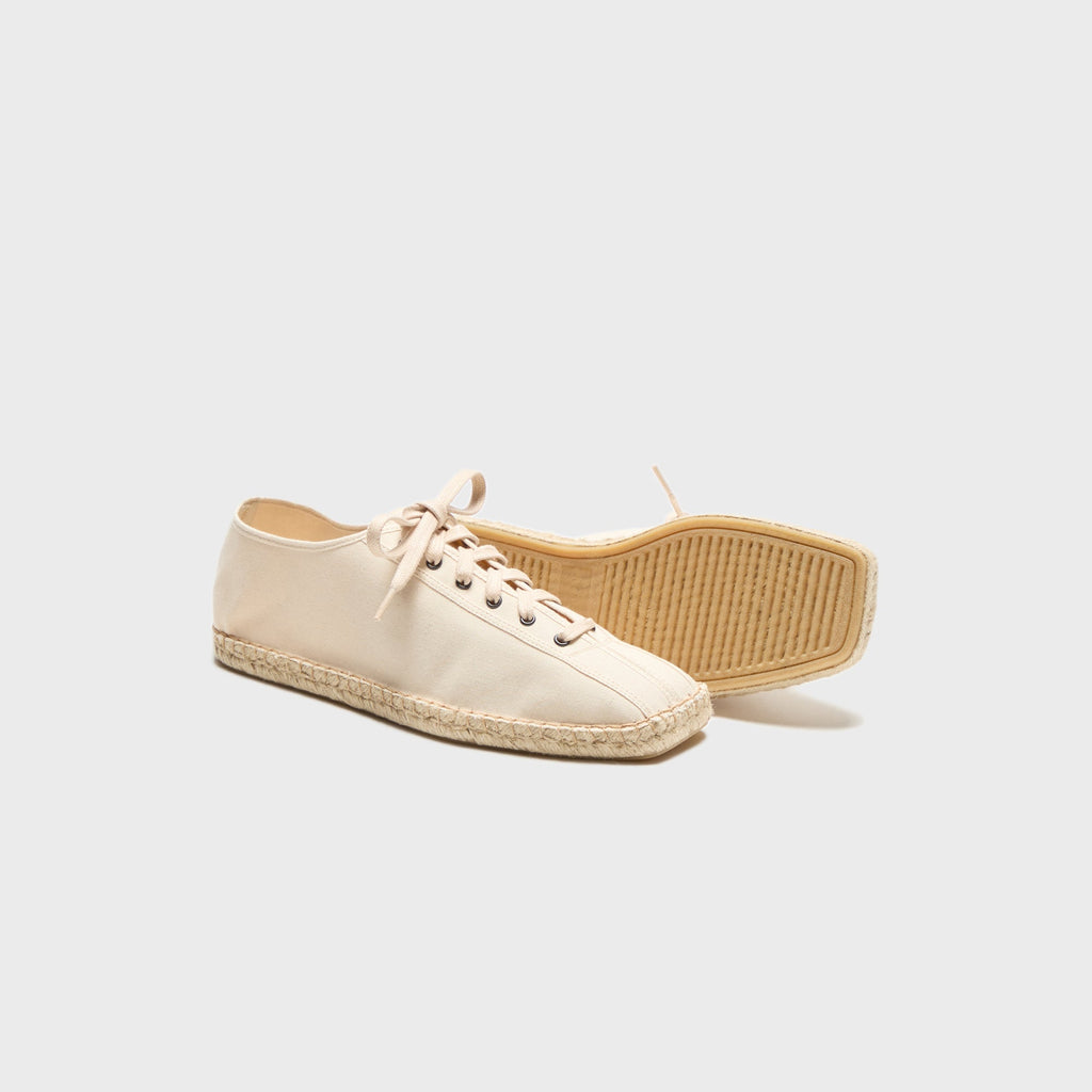 Lemaire Linoleum Laced Espadrilles - Off White
