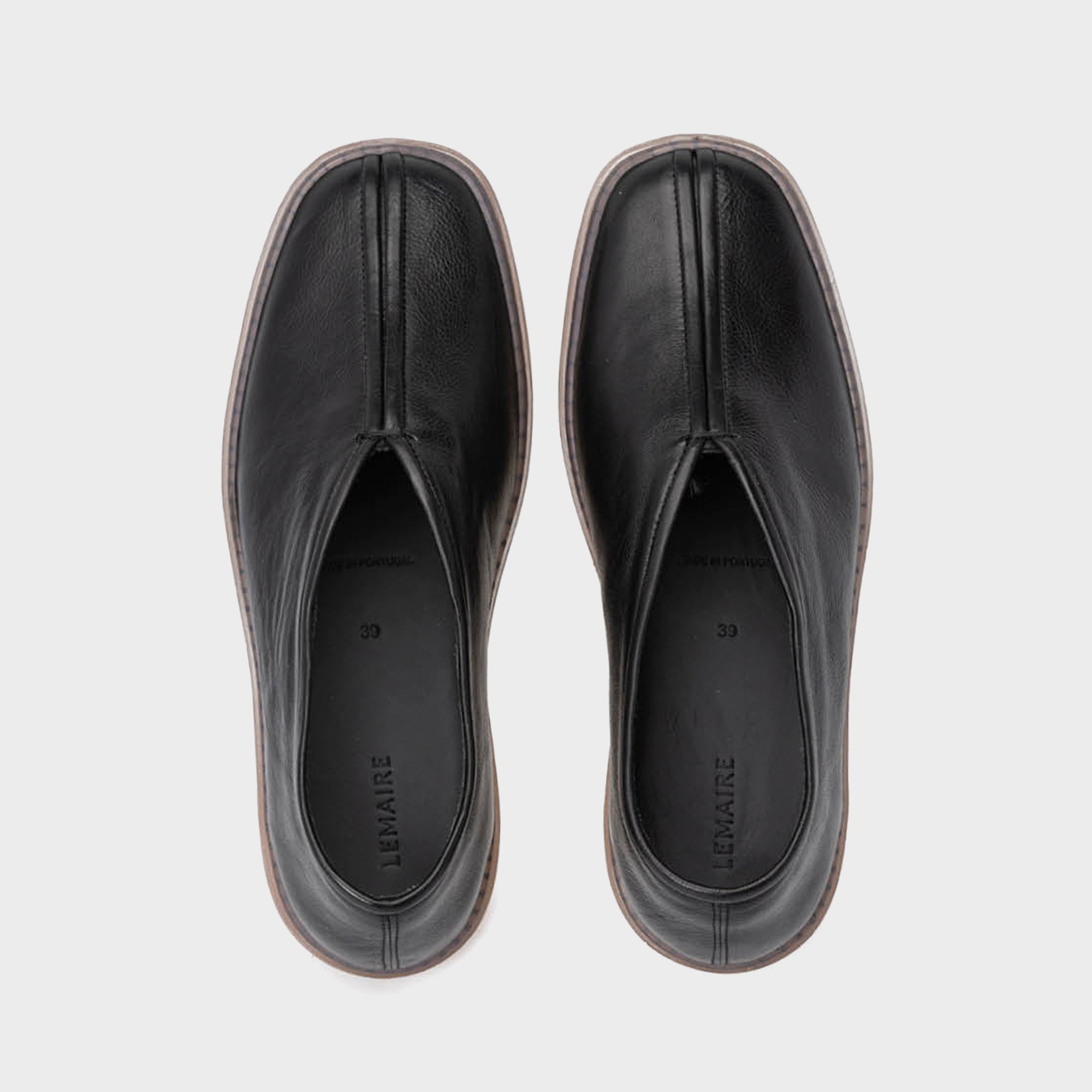 Lemaire Linoleum Piped Sneakers - Black