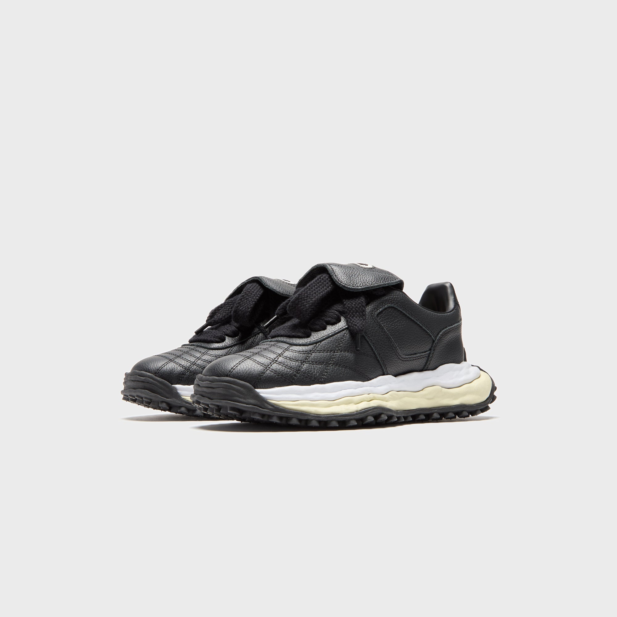 Mihara Yasuhiro Scott Original Sole Leather Low-Top Sneaker - Black