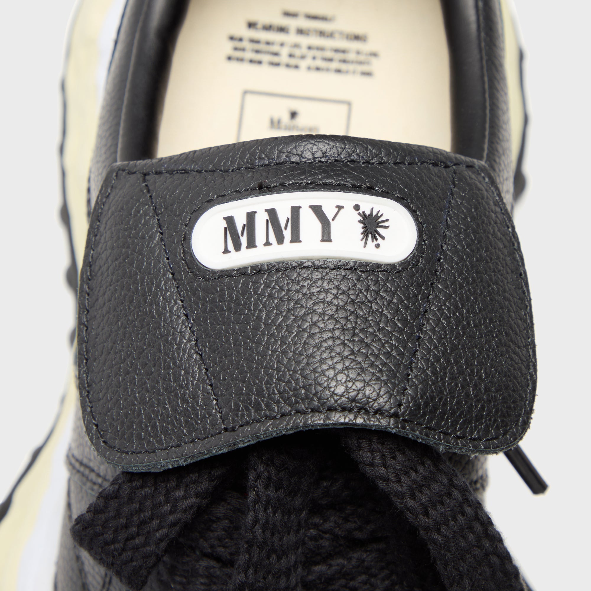 Mihara Yasuhiro Scott Original Sole Leather Low-Top Sneaker - Black