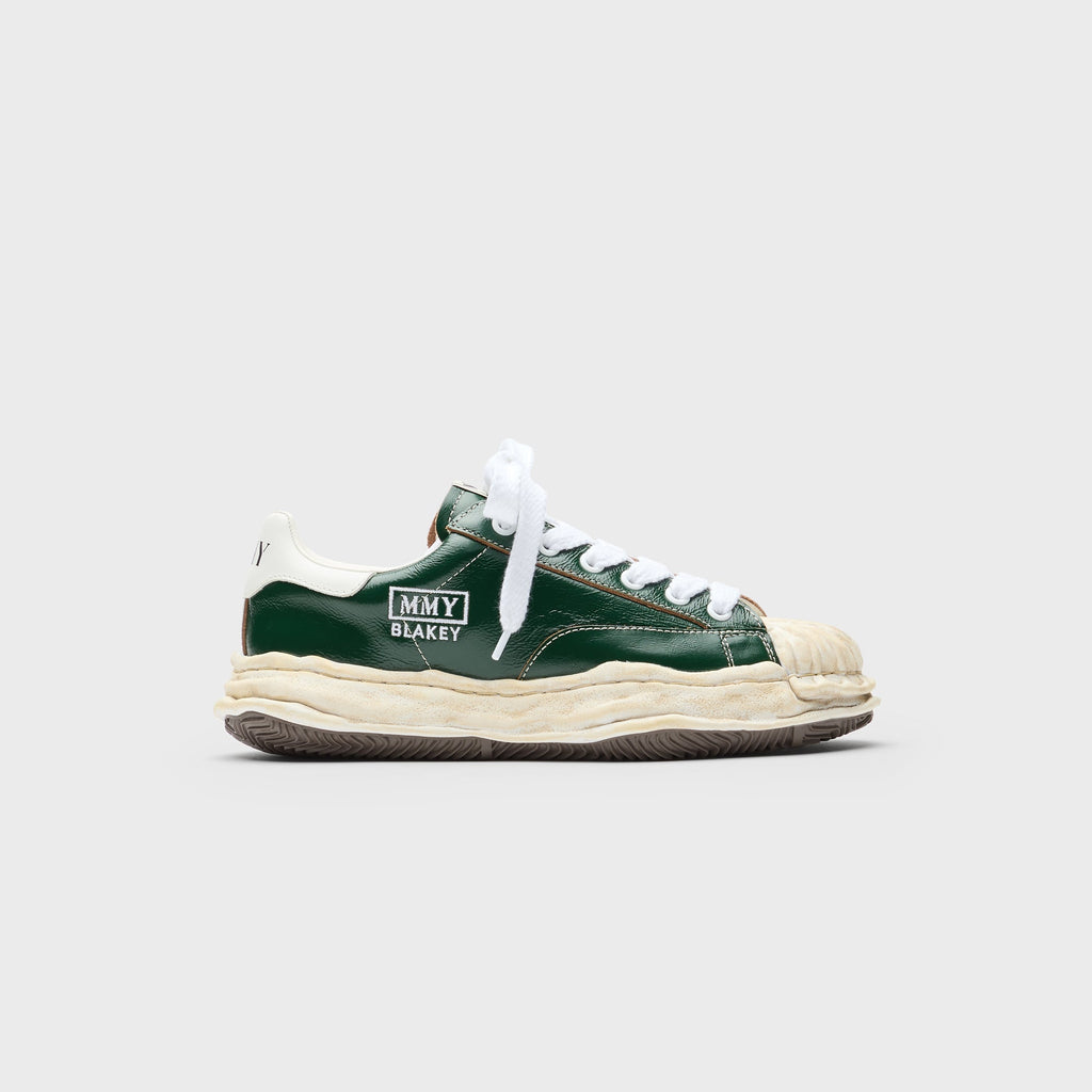 Mihara Yasuhiro Blakey Original Sole Wrinkled Leather Low Top Sneaker - Green
