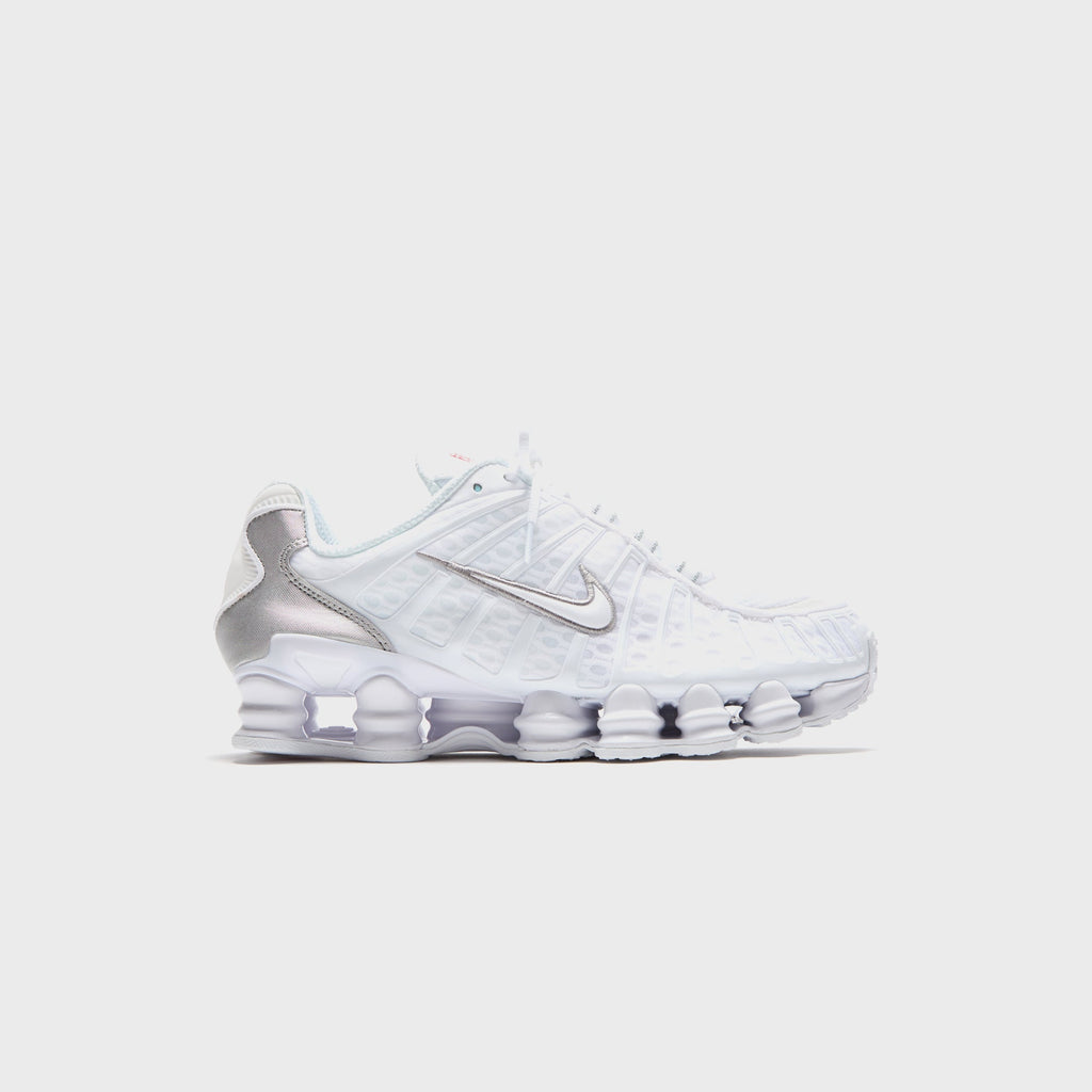 Nike Shox TL - White / Metallic Silver / Max Orange