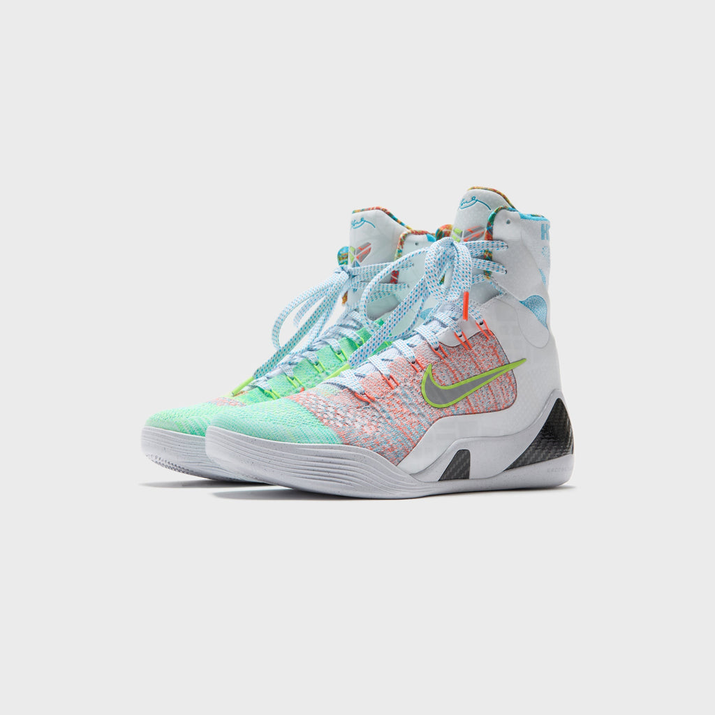 Nike Kobe 9 Elite Protro - White / Reflective Silver / Chlorine Blue / Black