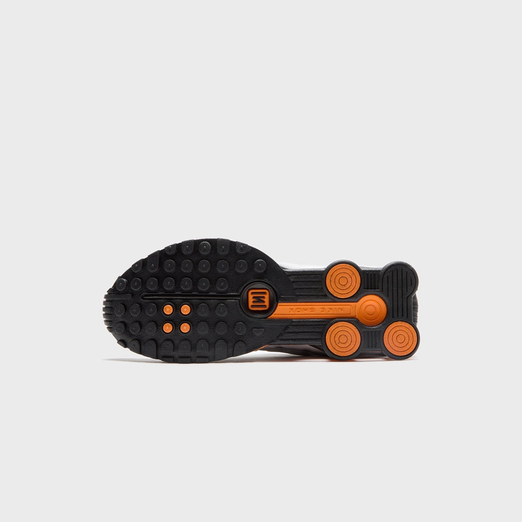 Nike Shox R4 - Black / Vast Grey / Bright Mandarin / Metallic Silver