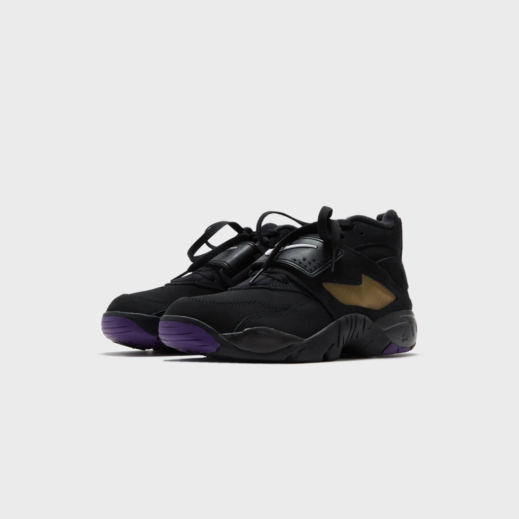 Nike Air Diamond Turf - Black / White / Club Purple / Metallic