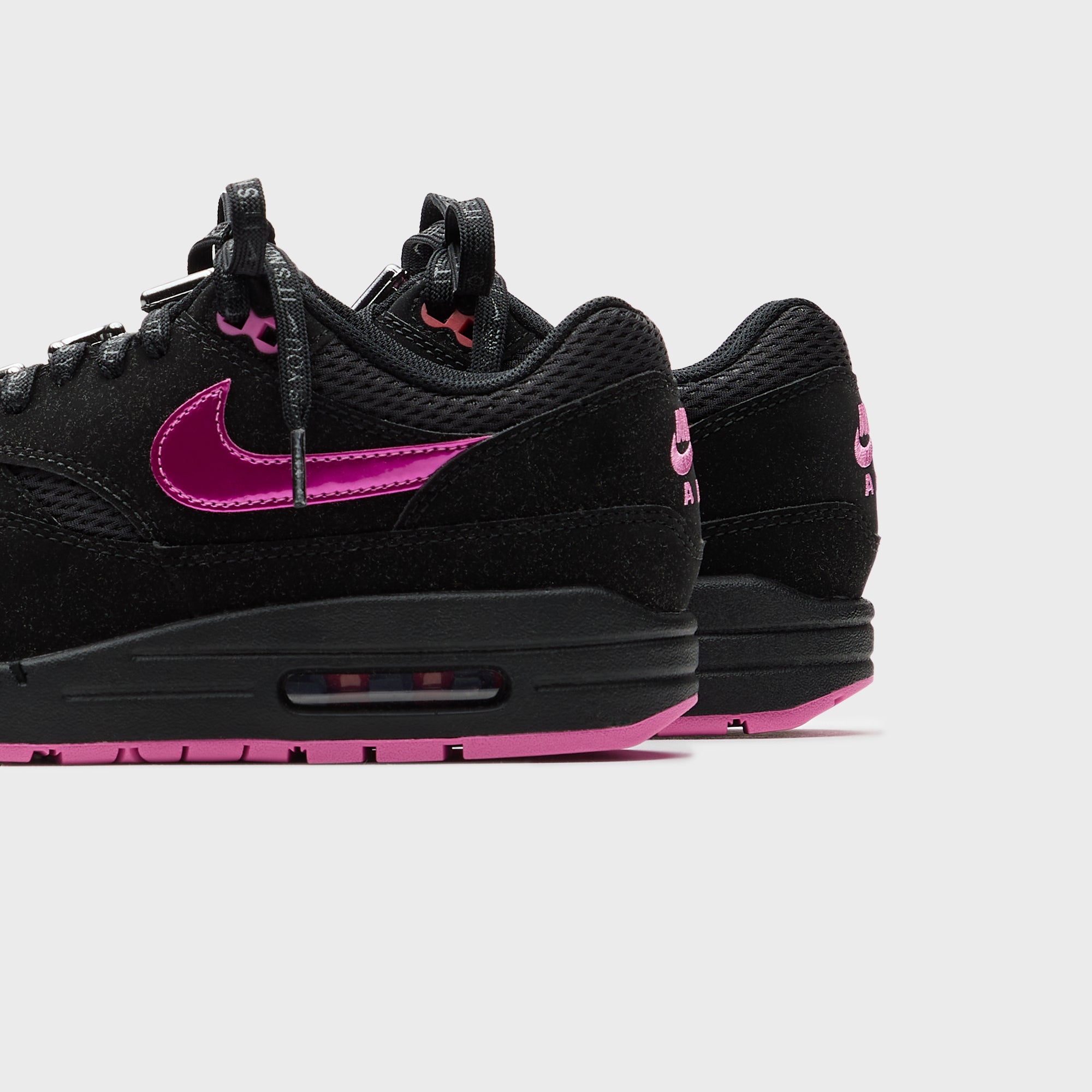 Nike Air Max 1  - Black / Playful Pink / University Red