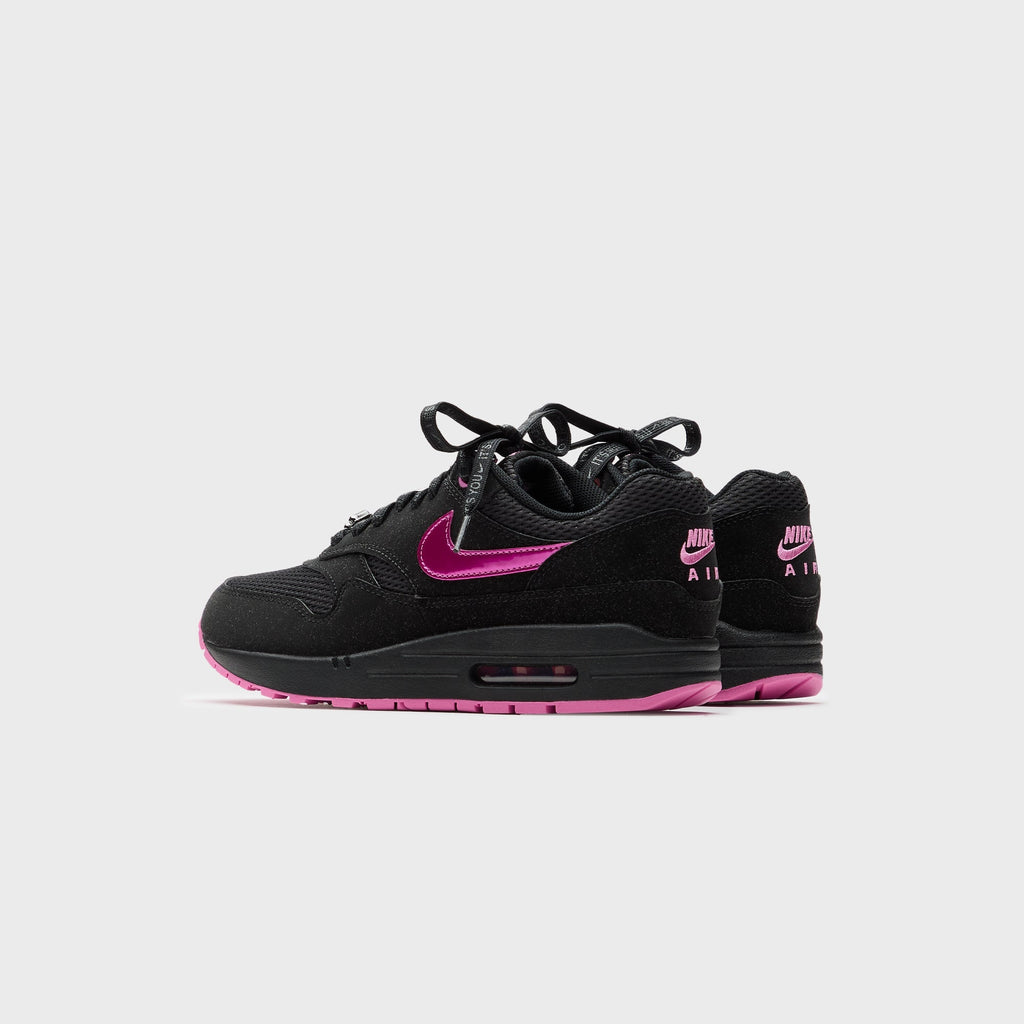 Nike Air Max 1  - Black / Playful Pink / University Red