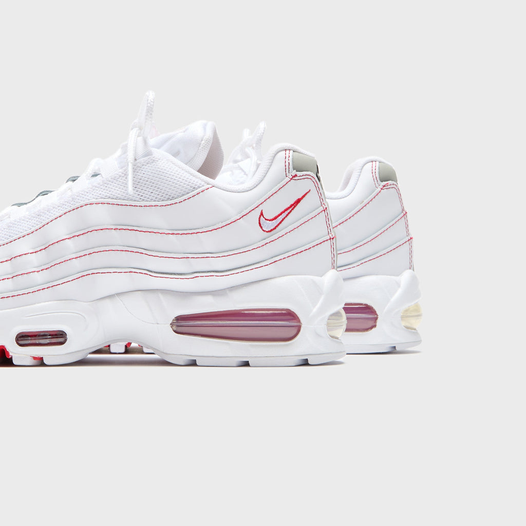 Nike Air Max 95 OG - White / University Red / Wolf Grey
