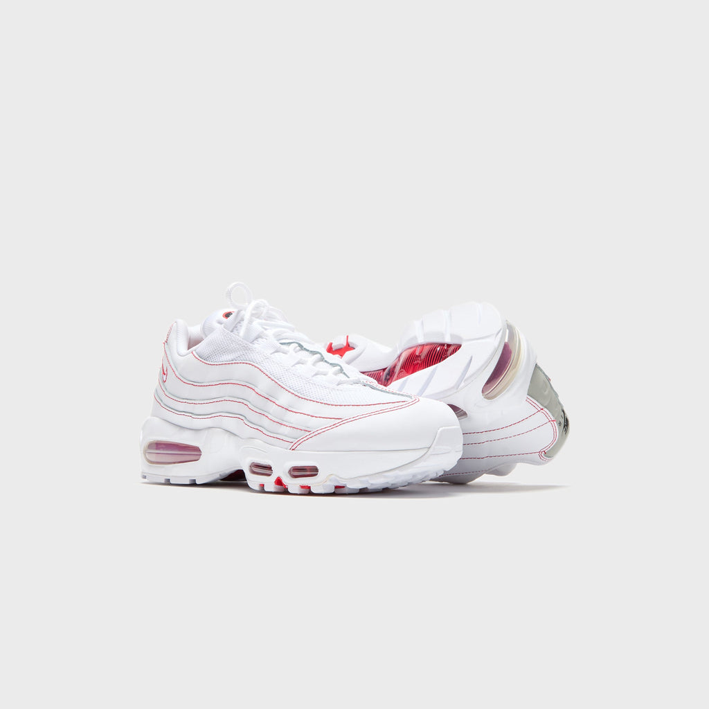 Nike Air Max 95 OG - White / University Red / Wolf Grey