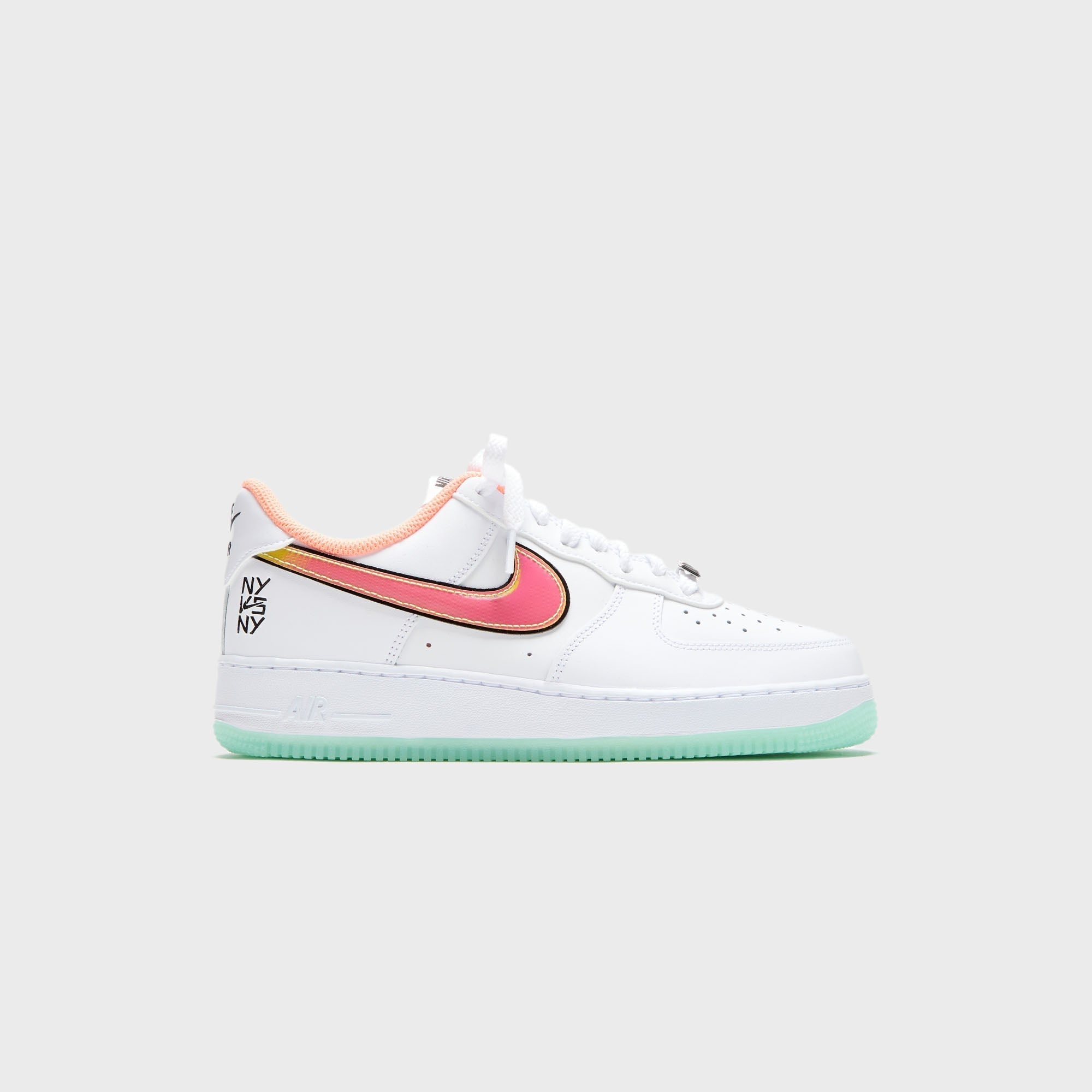 Nike Air Force 1 '07 - White / Crimson Pulse / Green Glow