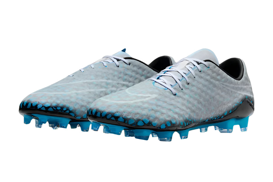 Close-up of Nike Hypervenom Phantom RGN Transform Hydra Elite FG football boots with dynamic color-shifting design – elite firm ground soccer cleats