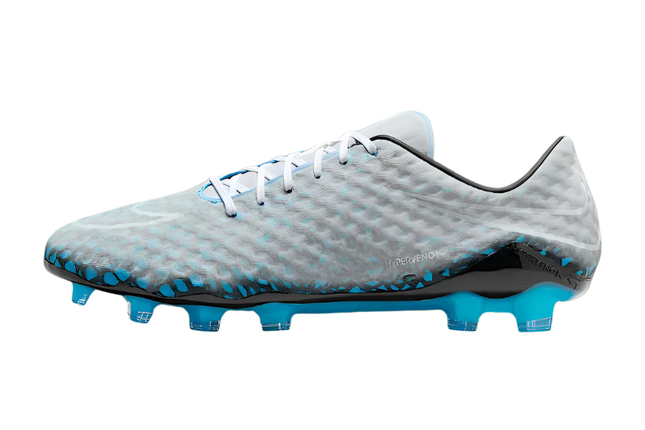 Close-up of Nike Hypervenom Phantom RGN Transform Hydra Elite FG football boots with dynamic color-shifting design – elite firm ground soccer cleats