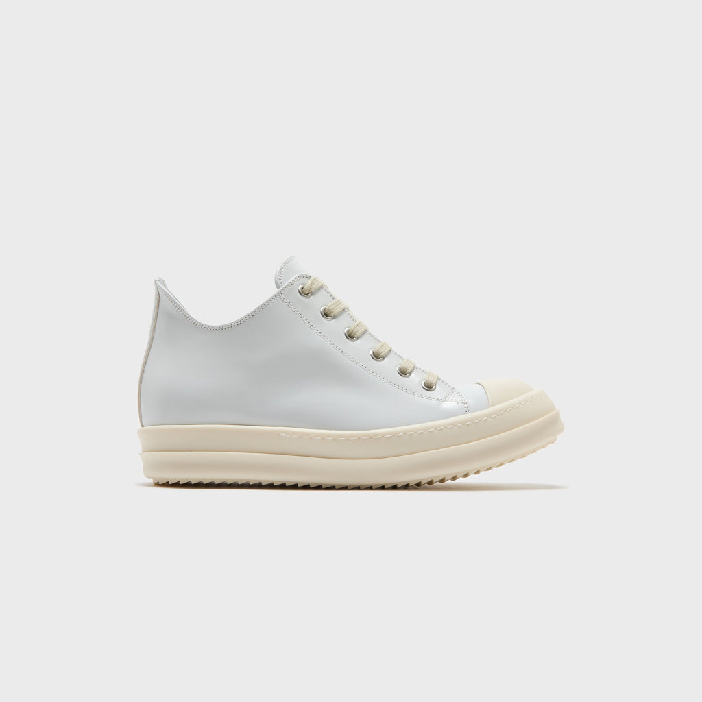 Rick Owens WMNS Scarpe in Pelle Low Sneaks - Chalk / White / Milk / Milk