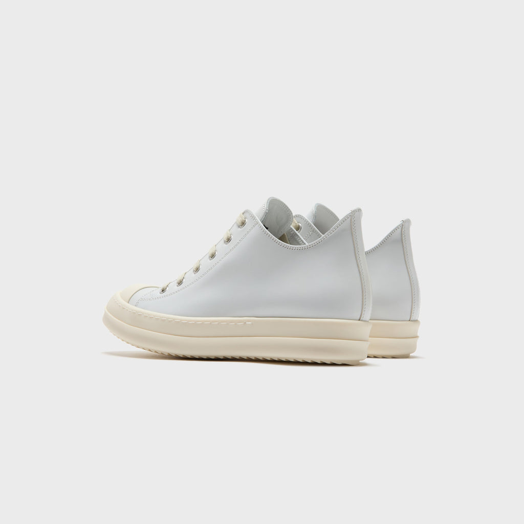 Rick Owens WMNS Scarpe in Pelle Low Sneaks - Chalk / White / Milk / Milk