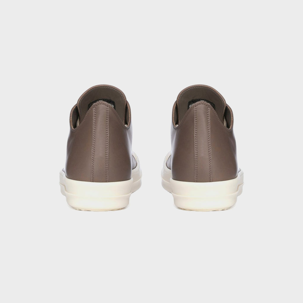 Rick Owens Scarpe In Pelle Low Sneaks - Dust / Milk / Milk