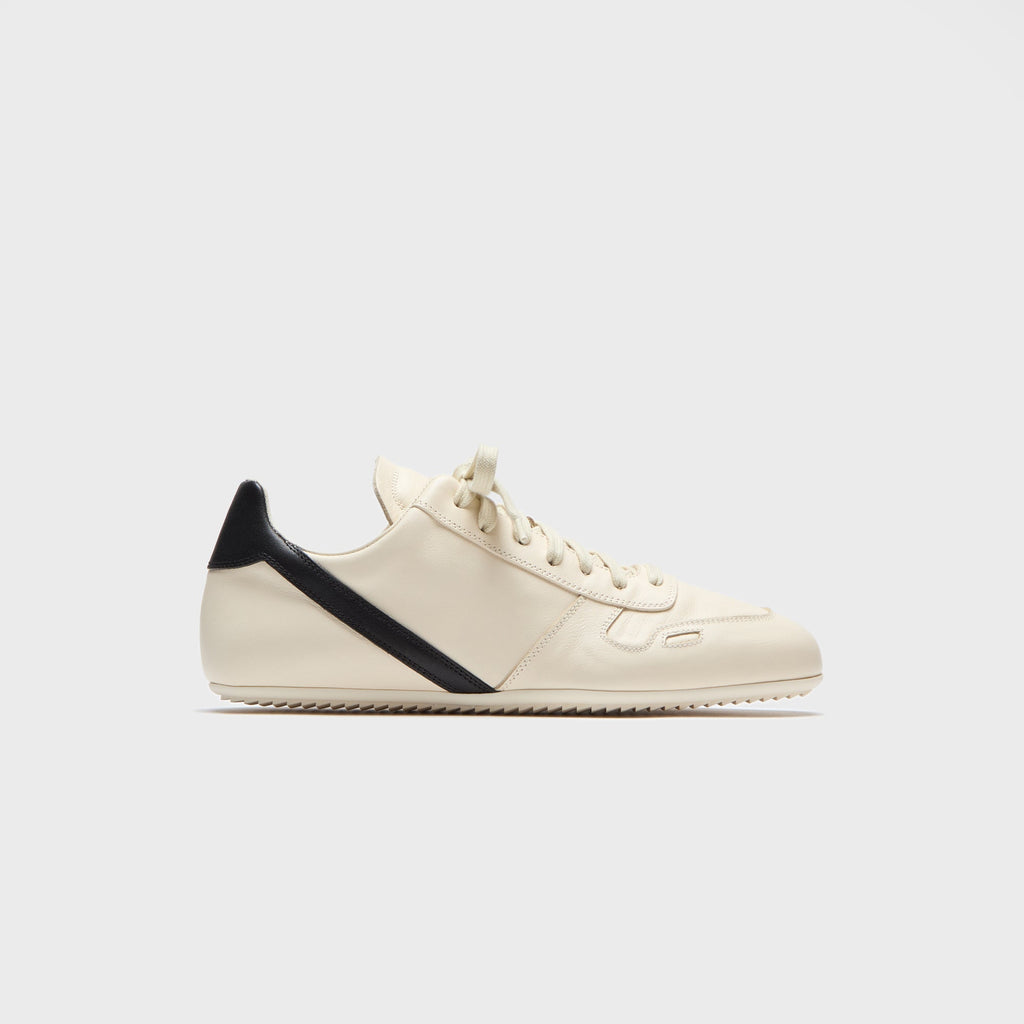 Rick Owens Concordians Minimal Sneaks - Milk / Black / Milk