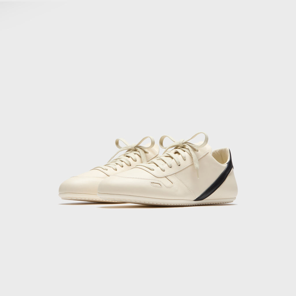 Rick Owens Concordians Minimal Sneaks - Milk / Black / Milk