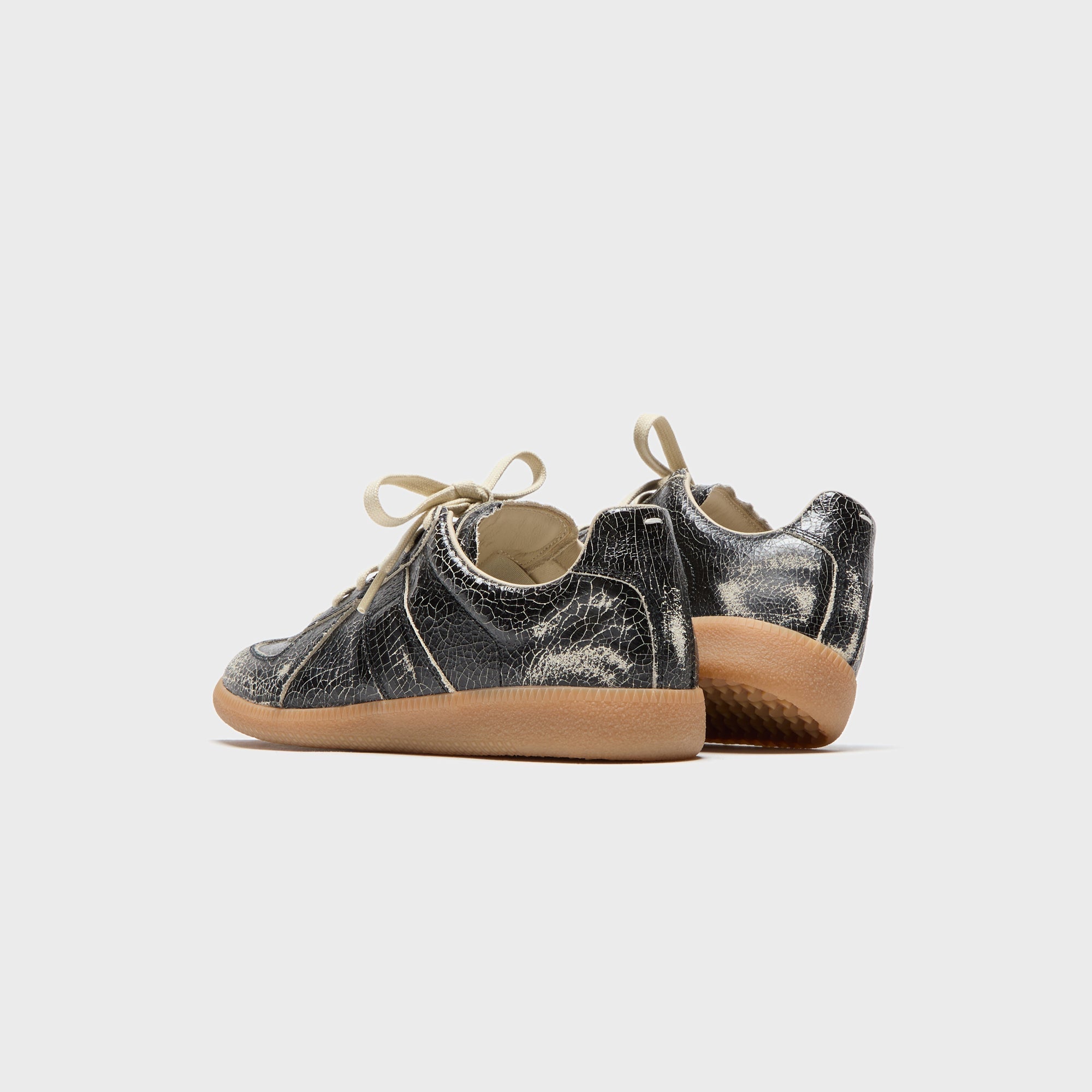 Maison Margiela Replica Sneaker - Crack Leather / Black / White